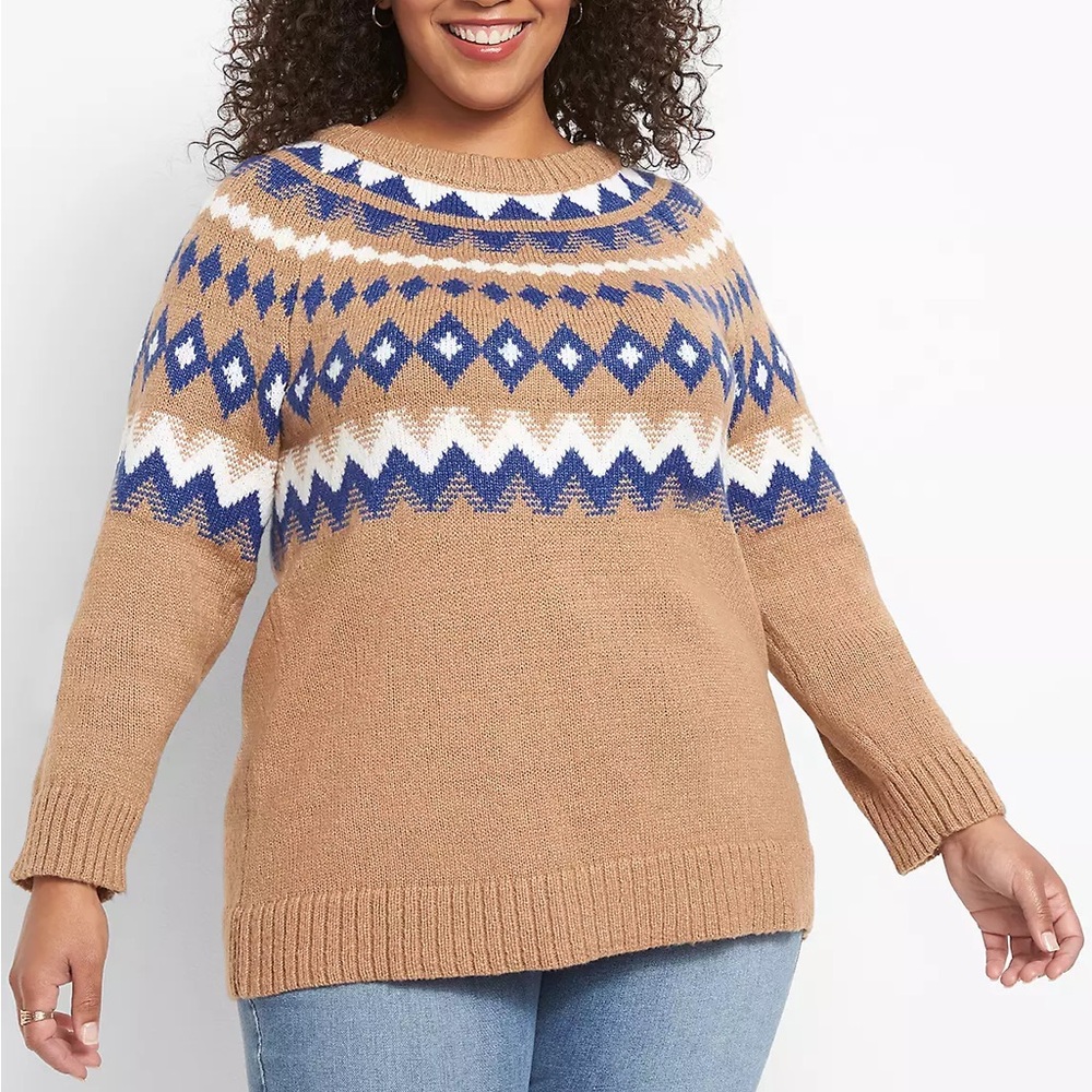 Lane Bryant Brown Sweater Size 14/16